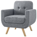 Silver Gray Club Chair E2352