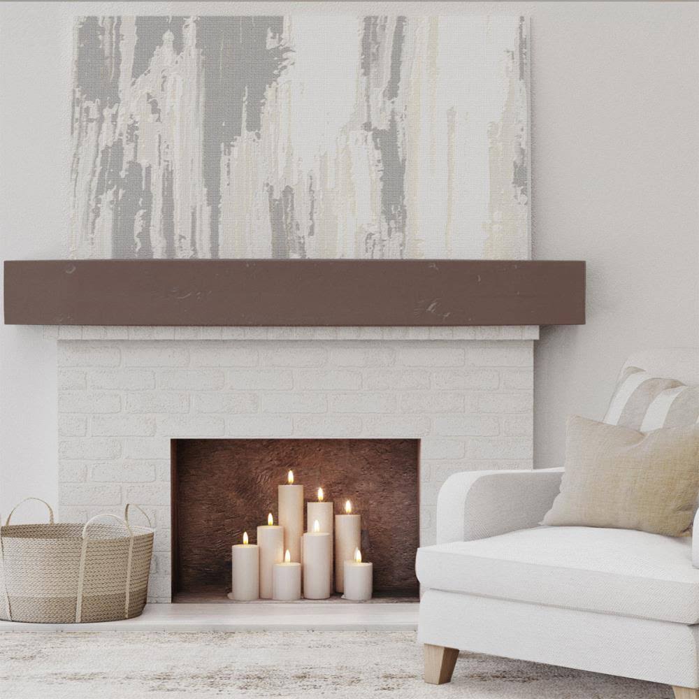 Knotty Pine Faux Wood Fireplace Mantel E2186