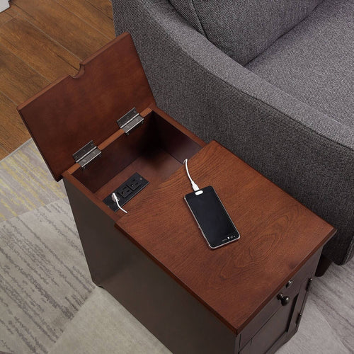 1-drawer 1-door Side Table with USB Charger I829