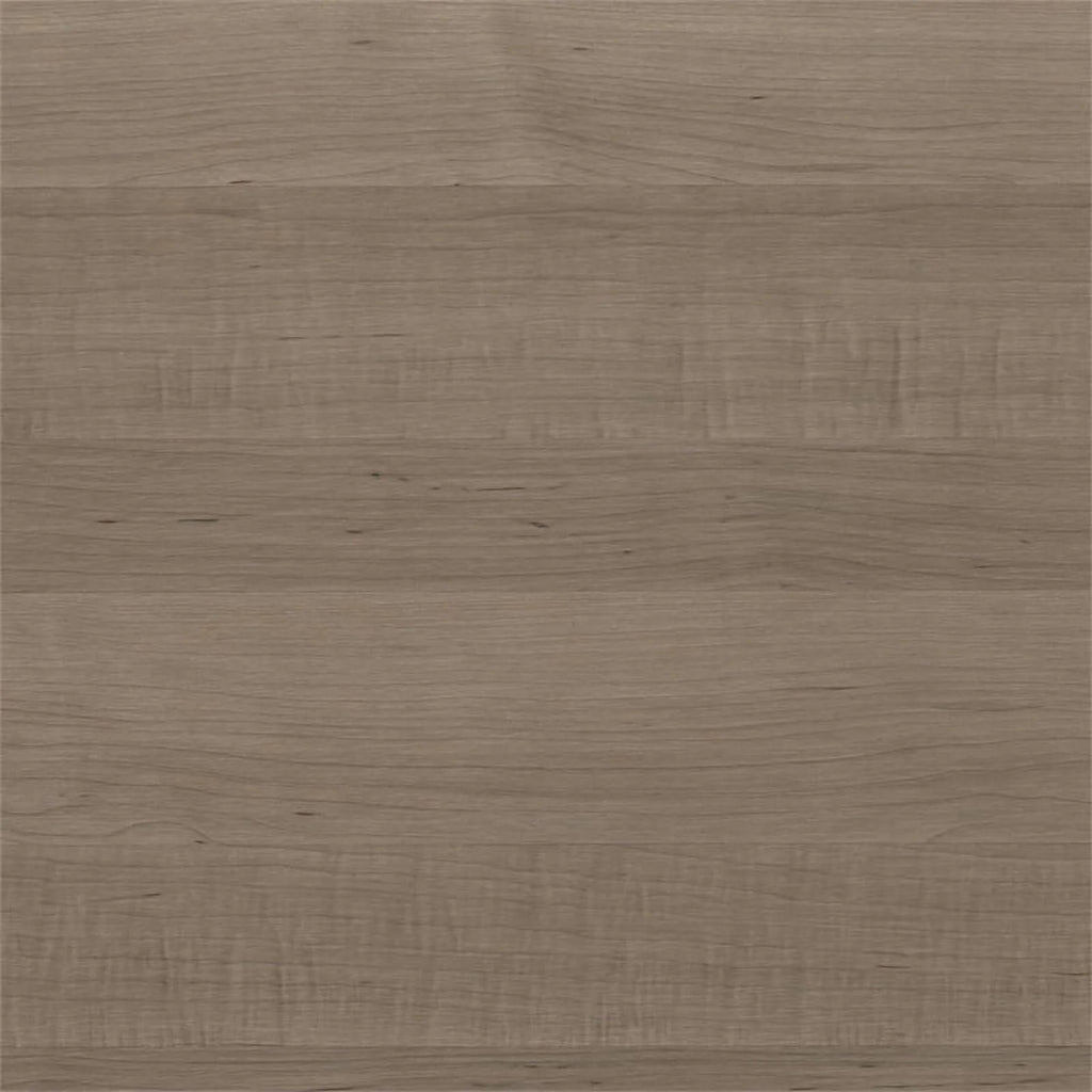 72W Sit to Stand L Desk with Hutch in Ash Gray Engineered Wood V61130