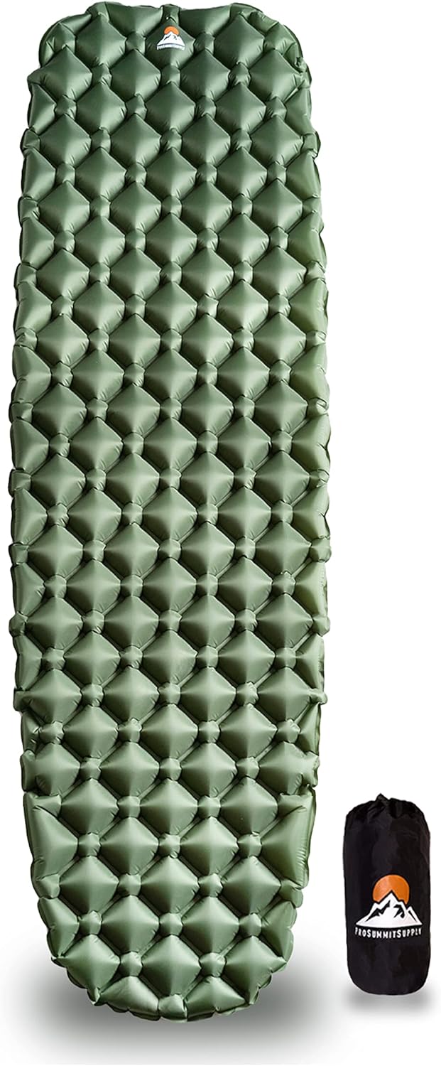 73 x 22.5 x 2.2 20D Ripstop Nylon Waterproof Sleeping Pad with Carry Pouch E7016