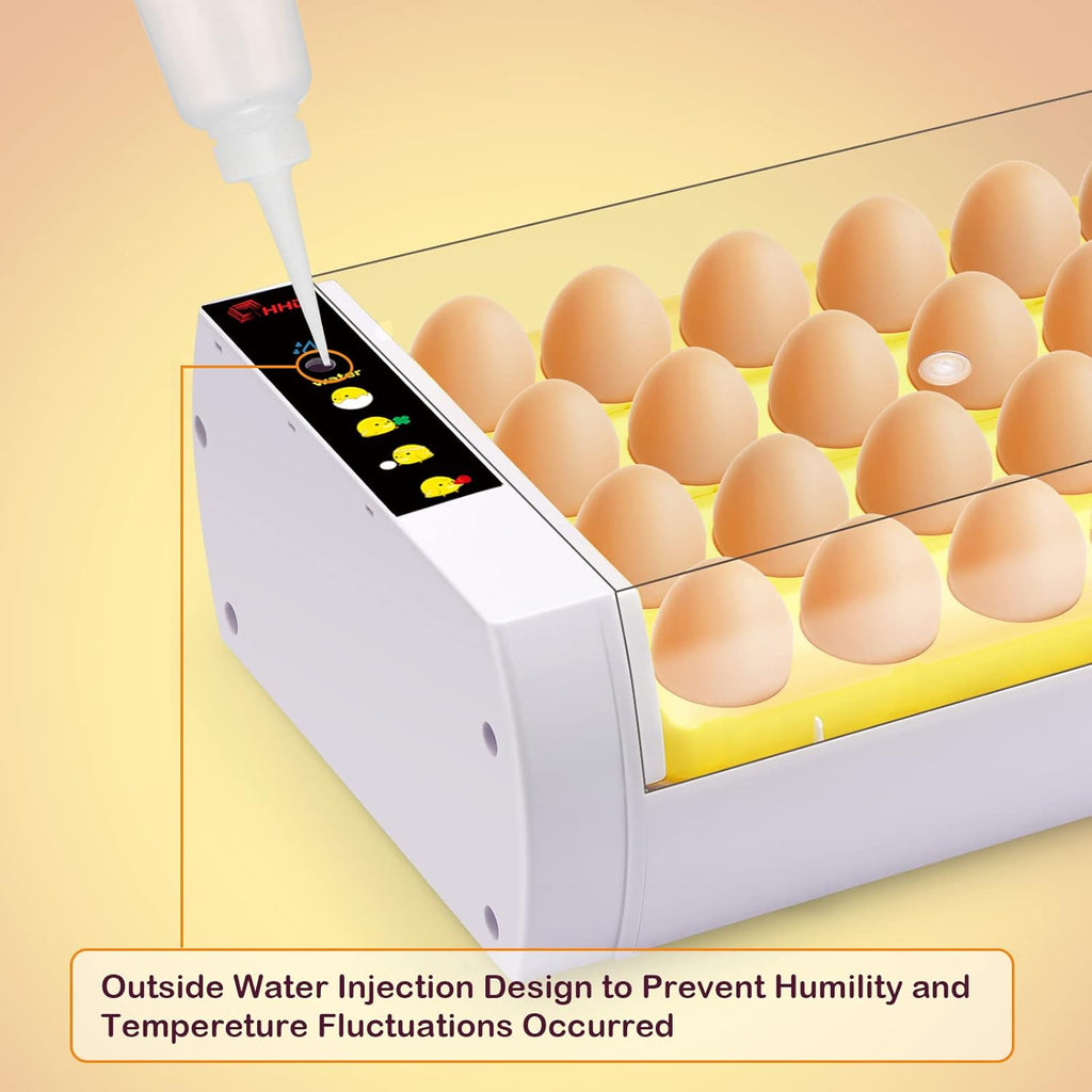 24 Eggs Incubator with Automatic Turning Temperature and Humidity Control Pack of 2 G147540