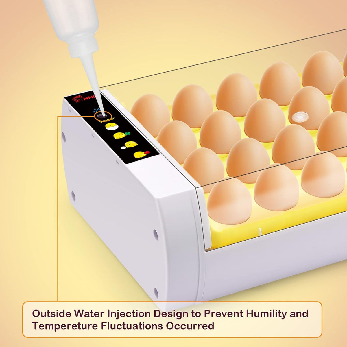 24 Eggs Incubator with Automatic Turning Temperature and Humidity Control Pack of 2 G147540