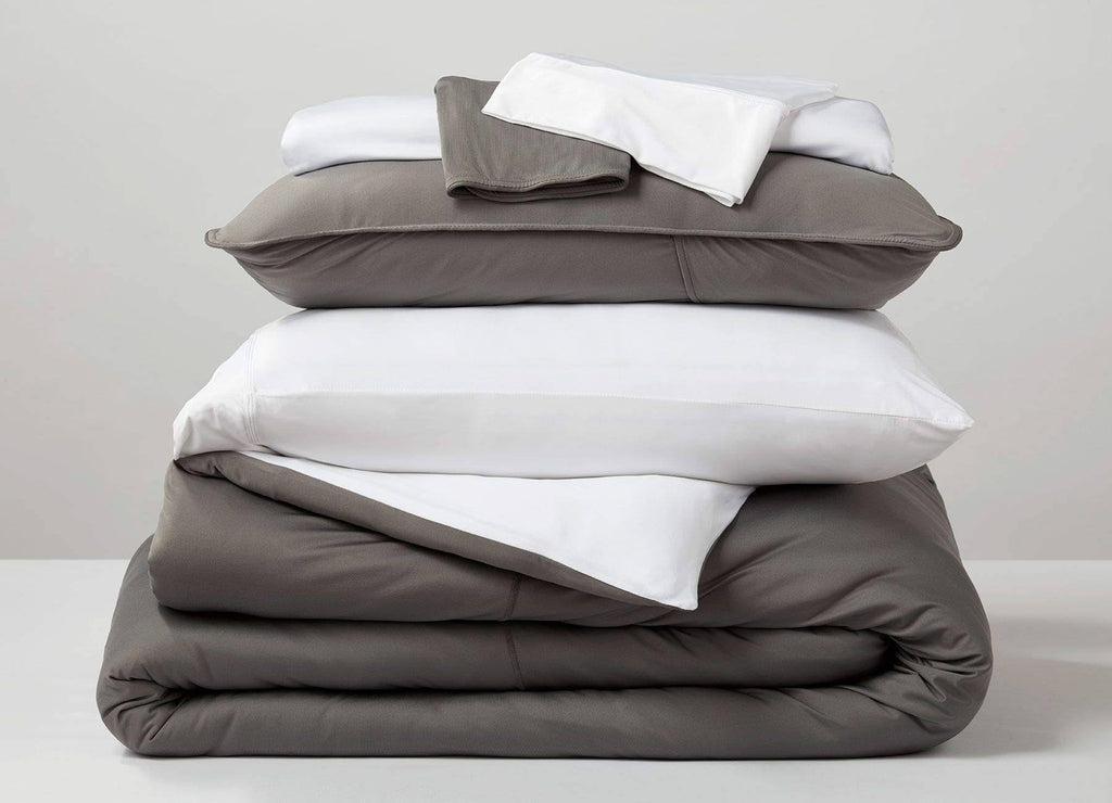 Bright White King/California King Polyester Bedding Set X348664