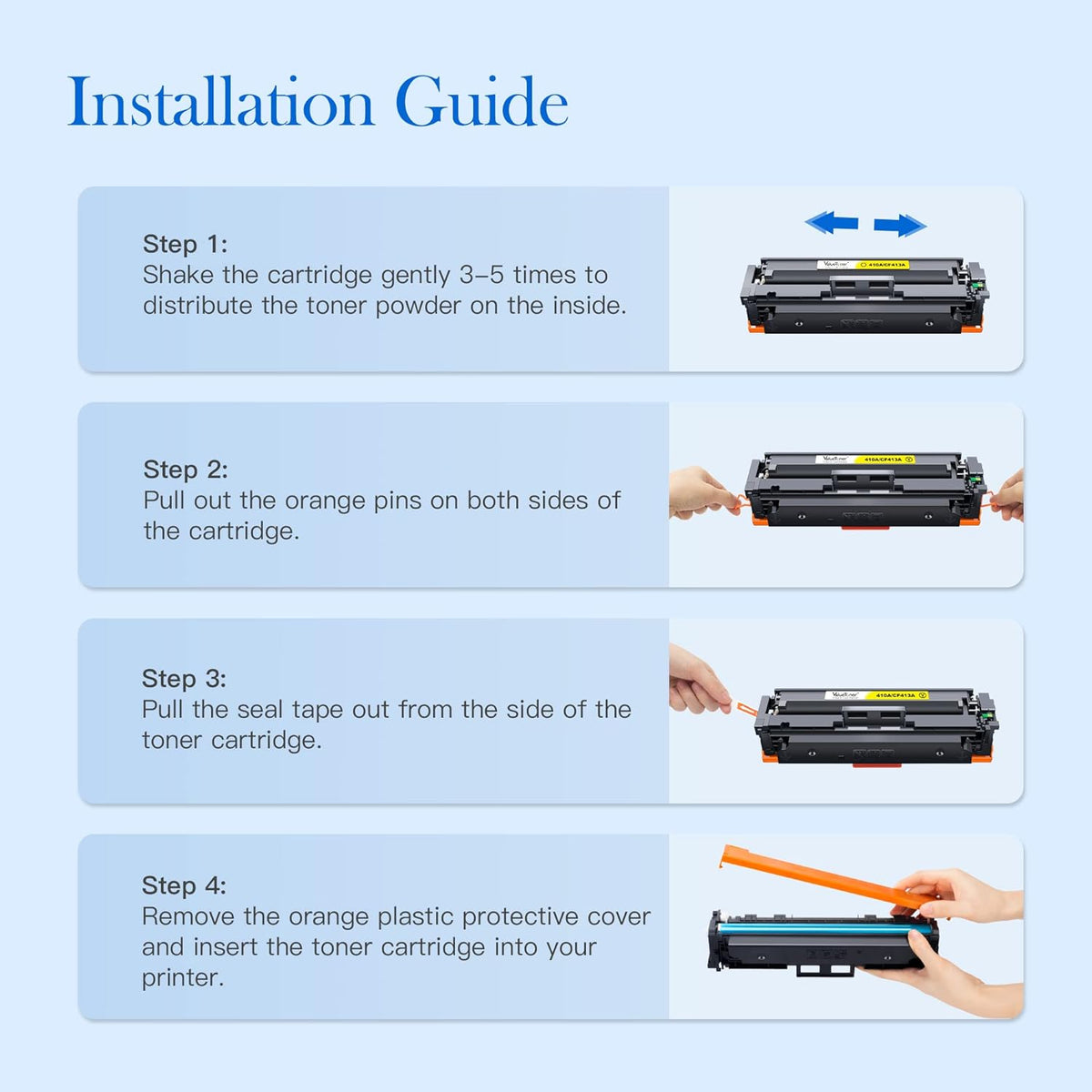 Compatible Toner Cartridges 1BK+1C+1M+1Y U545628