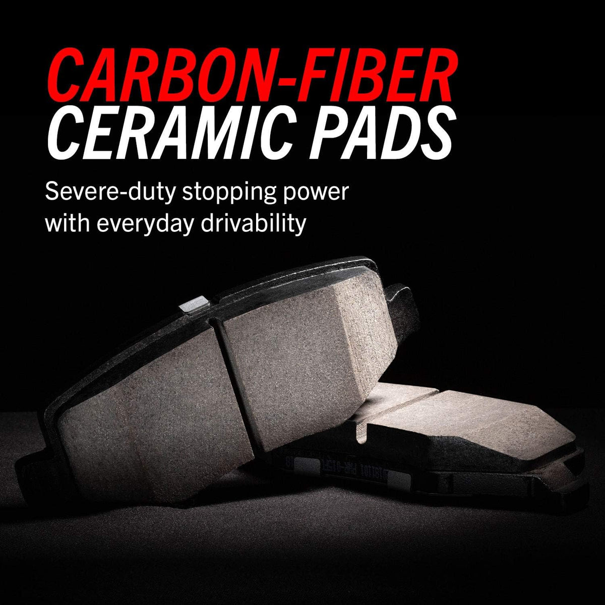 Front Z23 Carbon Fiber Brake Pads with Drilled & Slotted Brake Rotors Kit D273