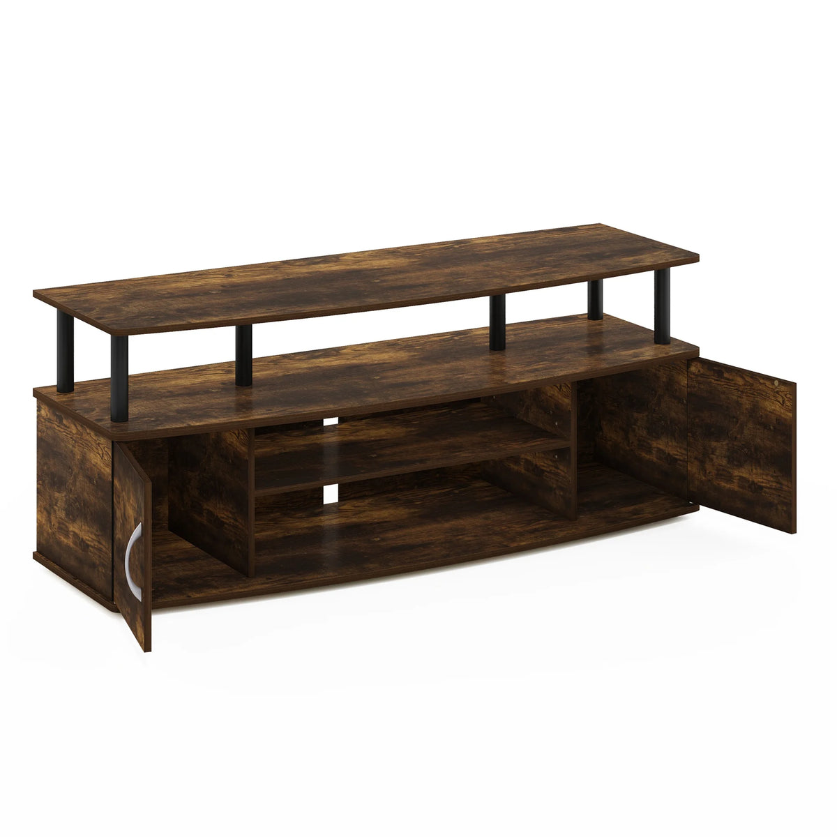 Large Entertainment Center for 55-IN TV, Amber Pine/Black N296785
