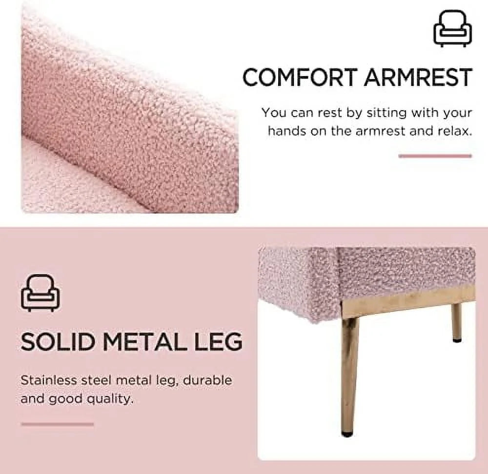 Gray Upholstered Accent Chair with Metal Legs J191187