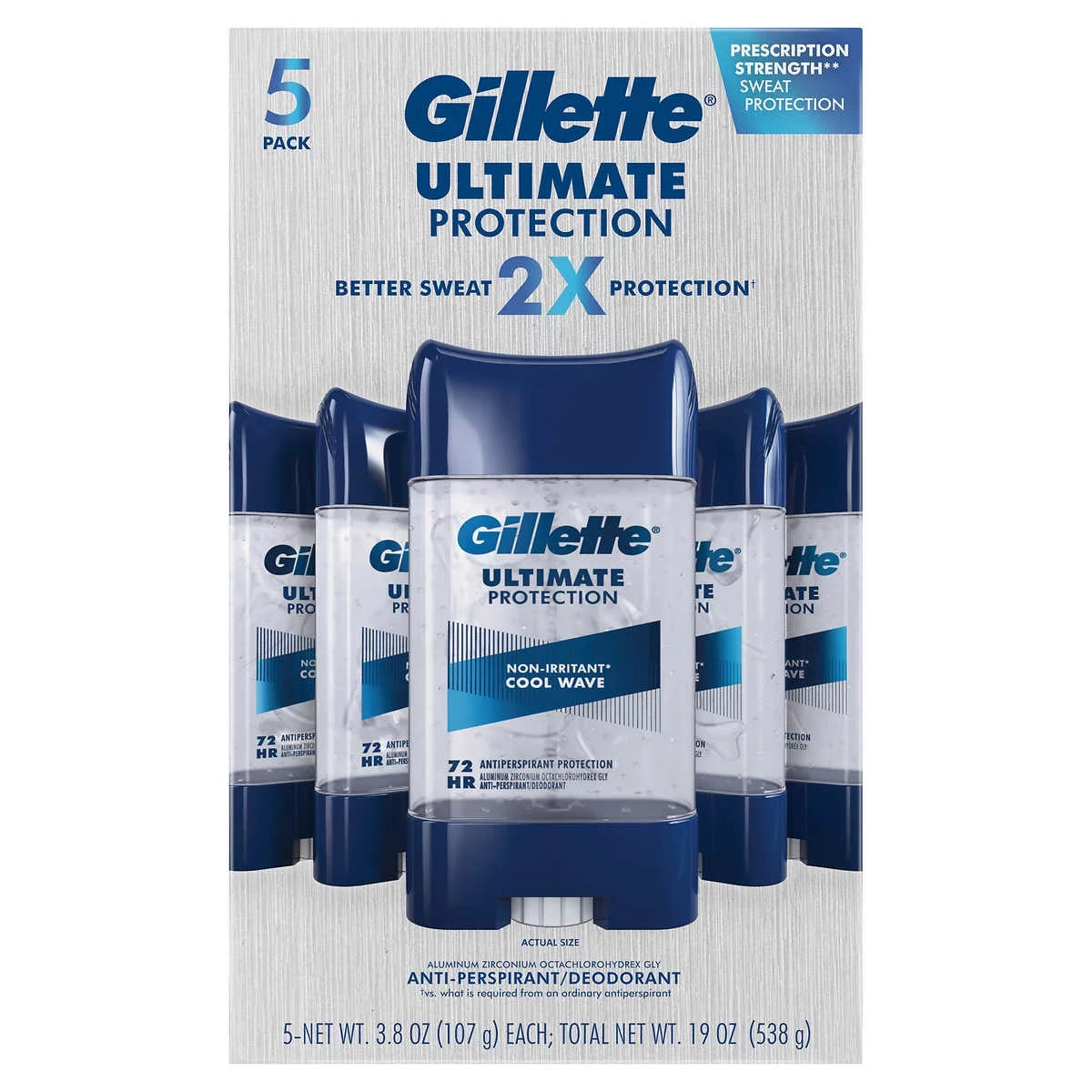 6-in-1 Antiperspirant 3.8 oz 5-Pack K9100