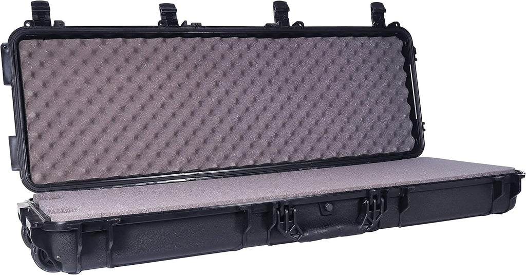Black Tactical Rifle Case with Foam A1095