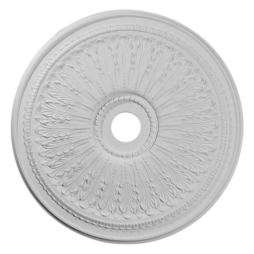 Oakleaf Ceiling Medallion Hand-Painted Polished Copper Q9439