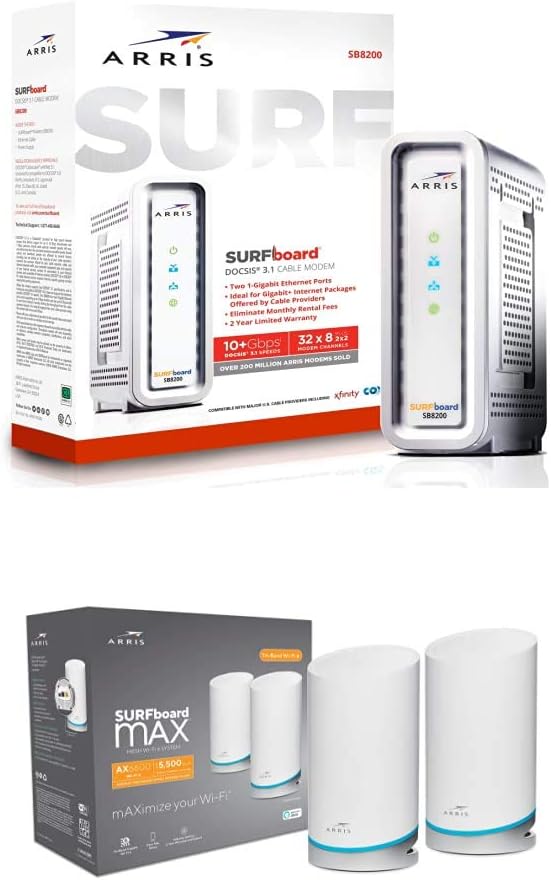 White DOCSIS 3.1 Gigabit Cable Modem E114