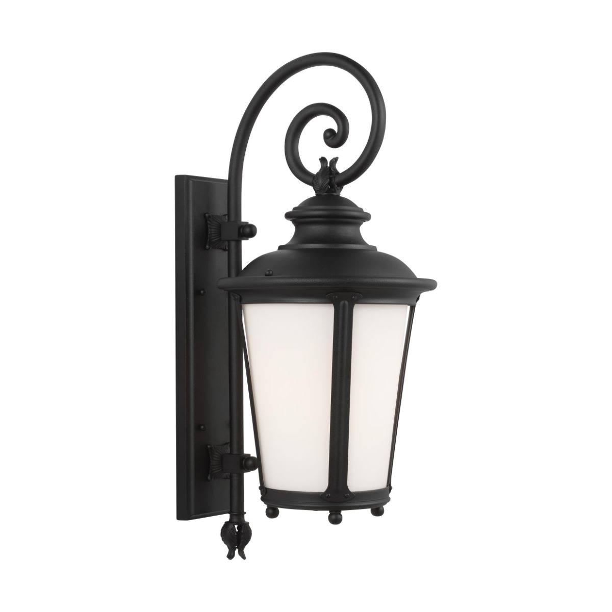 Black One Light Outdoor Wall Lantern H153617