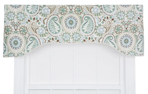 Latte Lined Arched Valance, 50 by 17-Inch B7253