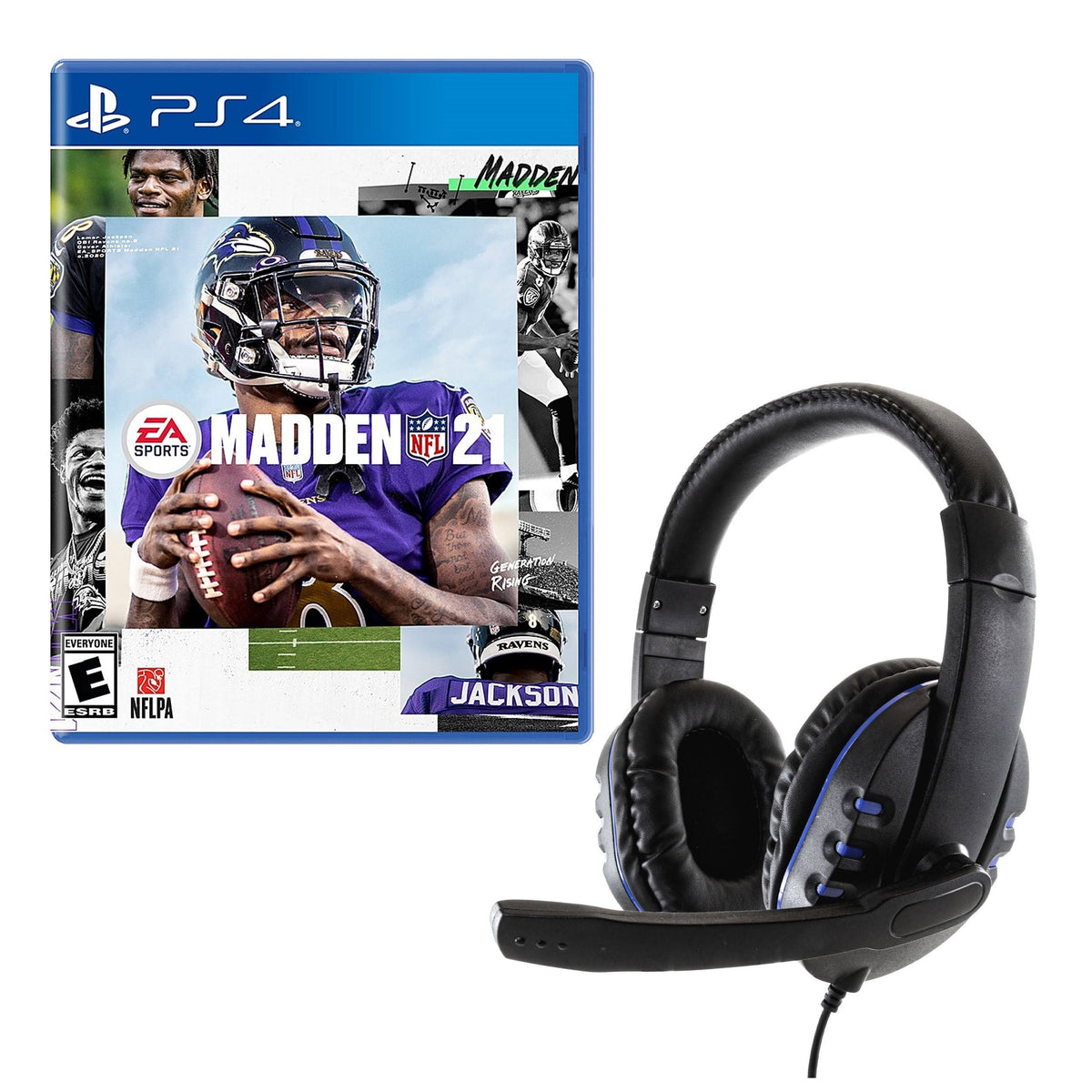 Madden 21 Game for PlayStation with Universal Headset K243783