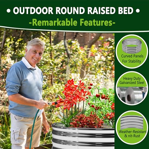 2PCS Galvanized Raised Garden Bed Kit O872674