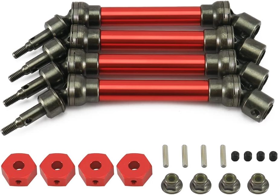 Blue 4X Front/Rear Drive Shaft Set for 1/10 Monster Truck N286