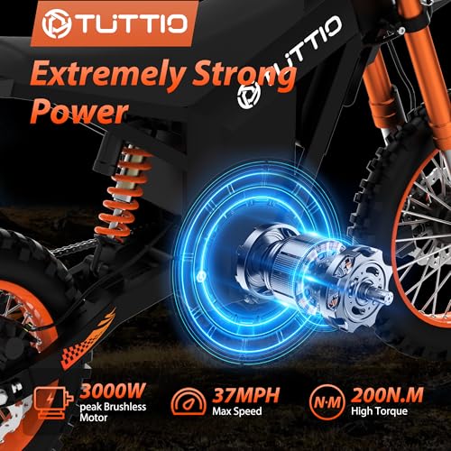 14"/12" Fat Tire 2000W Electric Dirt Bike with 48V 21AH Battery F5914