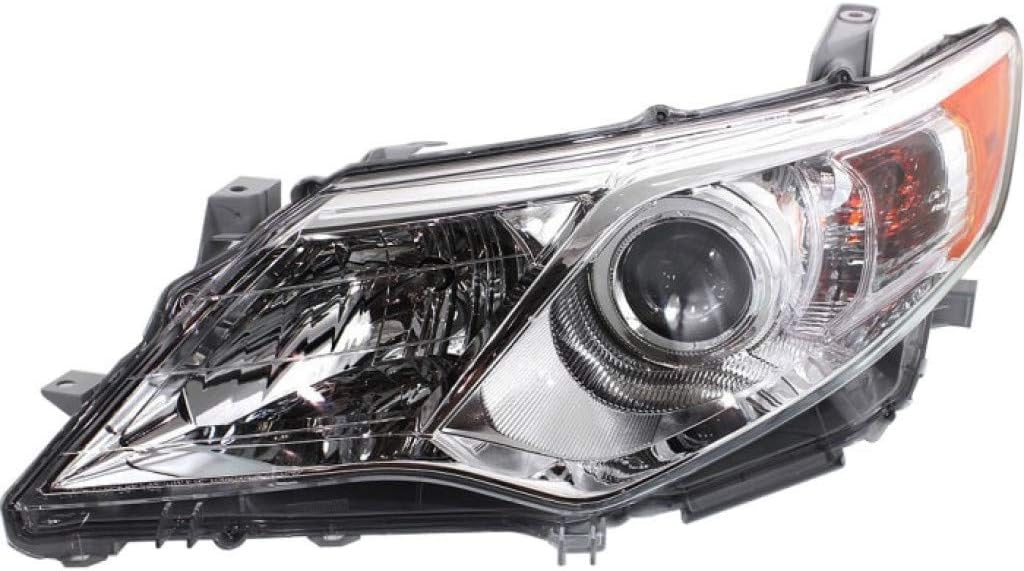 Passenger Side Halogen Headlight Assembly for 2012 2013 2014 Toyota Camry W55994