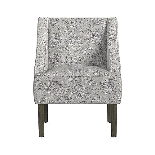 Velvet Swoop Arm Accent Chair Suri Blue M78131