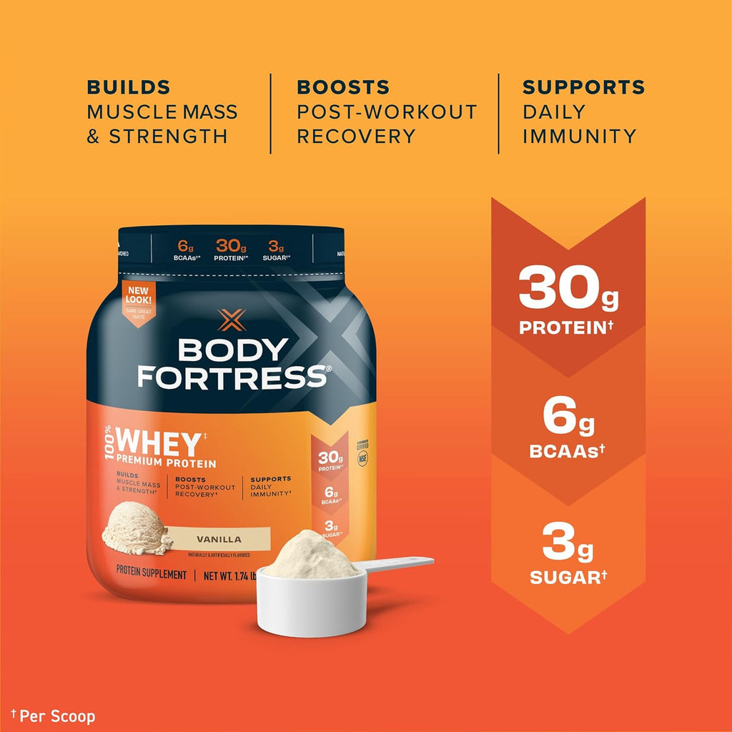 Vanilla and Chocolate Whey Protein Powder, 1.74lbs and 1.78lbs F425