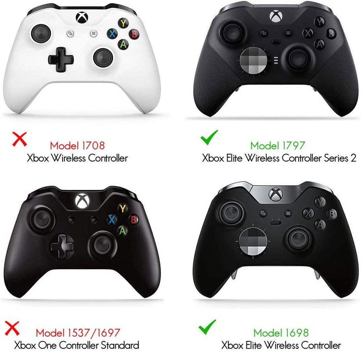 4 pcs Metal Stainless Steel Replacement Paddles for Xbox One Elite Controller Series 2 X7844
