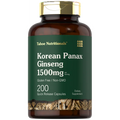 Korean Ginseng Extract Capsules 1500 mg 200 Count U76139