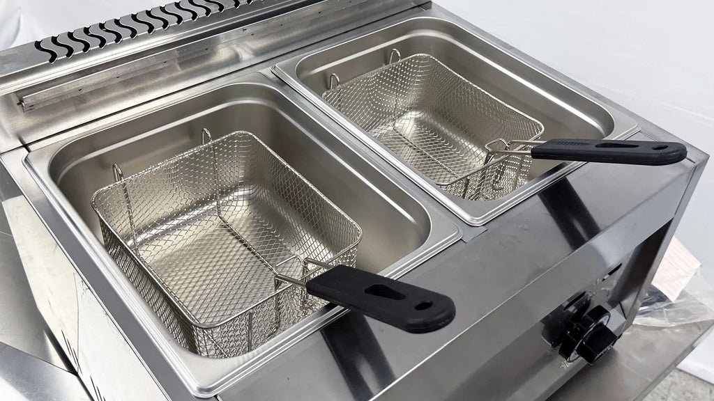 7 gallon Commercial Countertop Double Deep Fryer R865