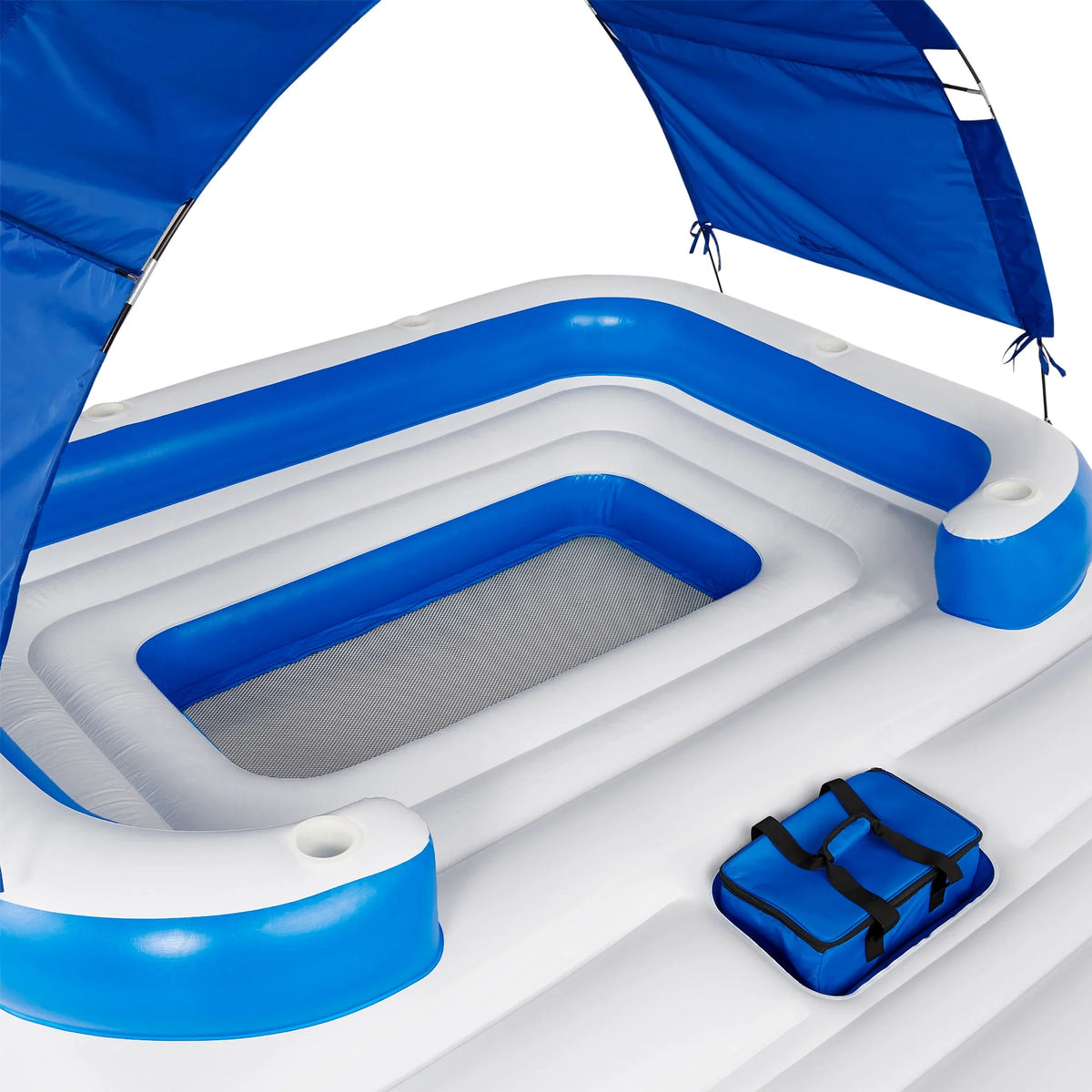 Inflatable Island Raft & 4 Person Lounger O478963