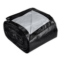 30 ft. x 40 ft. Silver and Black Weather-Resistant Tarp N143
