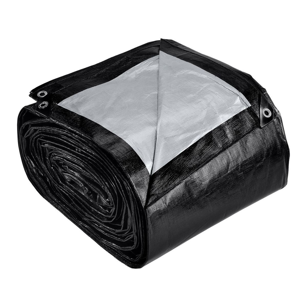 30 ft. x 40 ft. Silver and Black Weather-Resistant Tarp N143