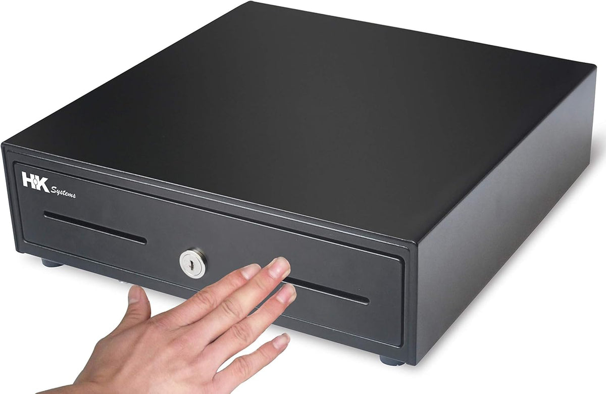 Heavy Duty Black Push Open Cash Drawer with Metal Bracket Q23325