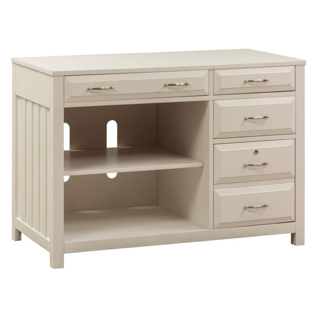 White Computer Credenza V268