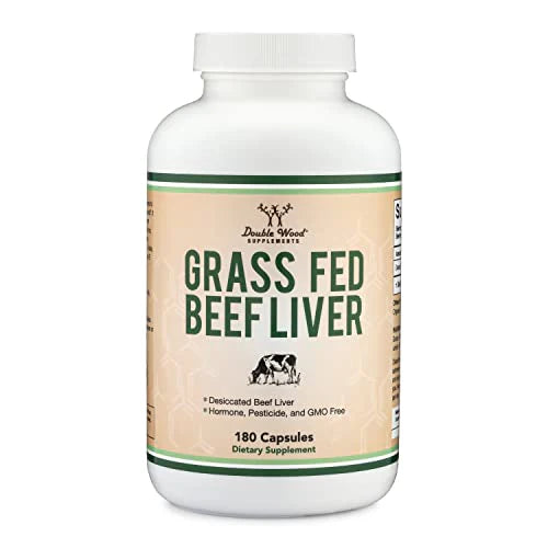Grass Fed Desiccated Beef Liver 1,000mg 180 Capsules Z510799
