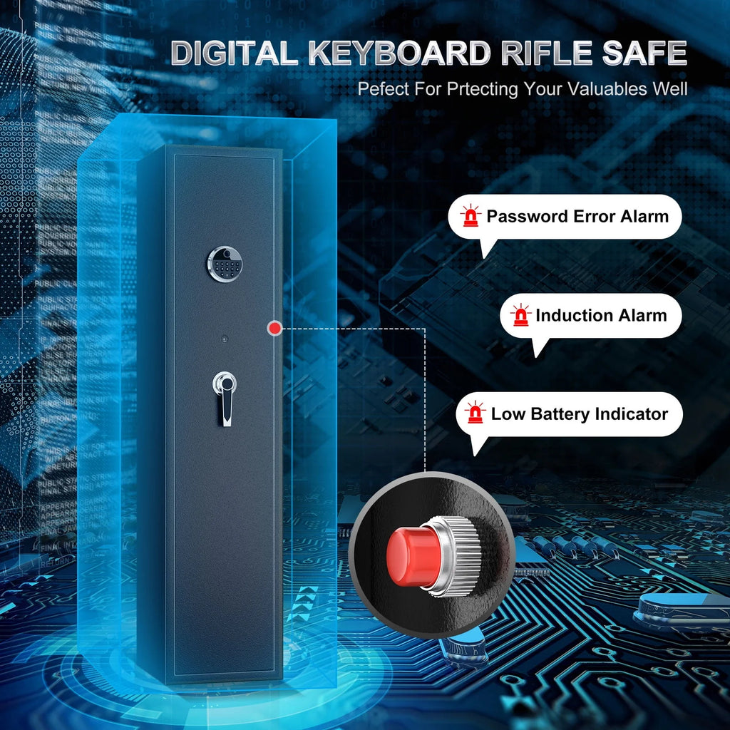 Large 5 Gun Rifle Safe A745176