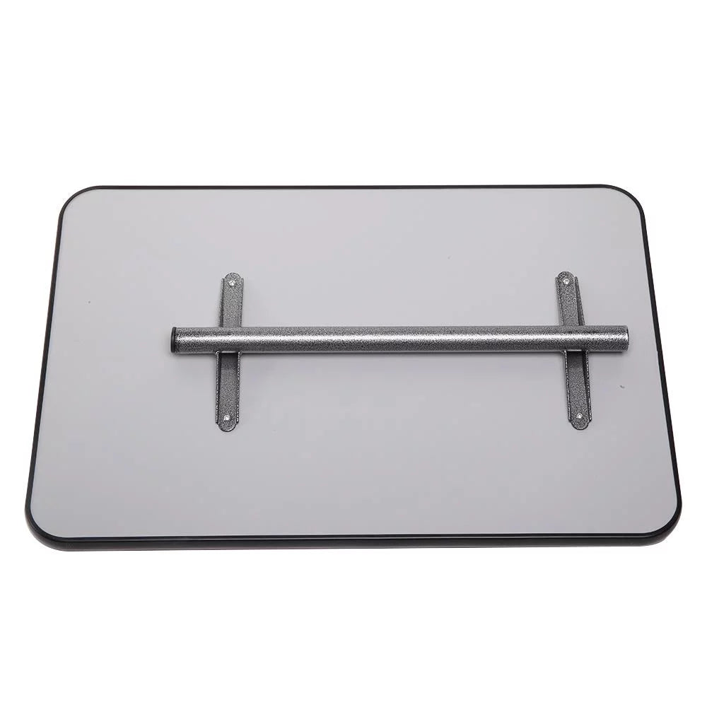 Adjustable Overbed Bedside Table with Wheels Gray Q738