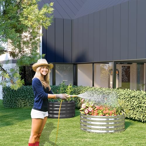 2PCS Galvanized Raised Garden Bed Kit O872674