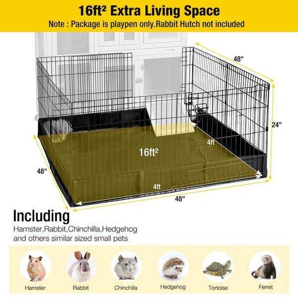 Portable Small Pet Playpen with Floor W935