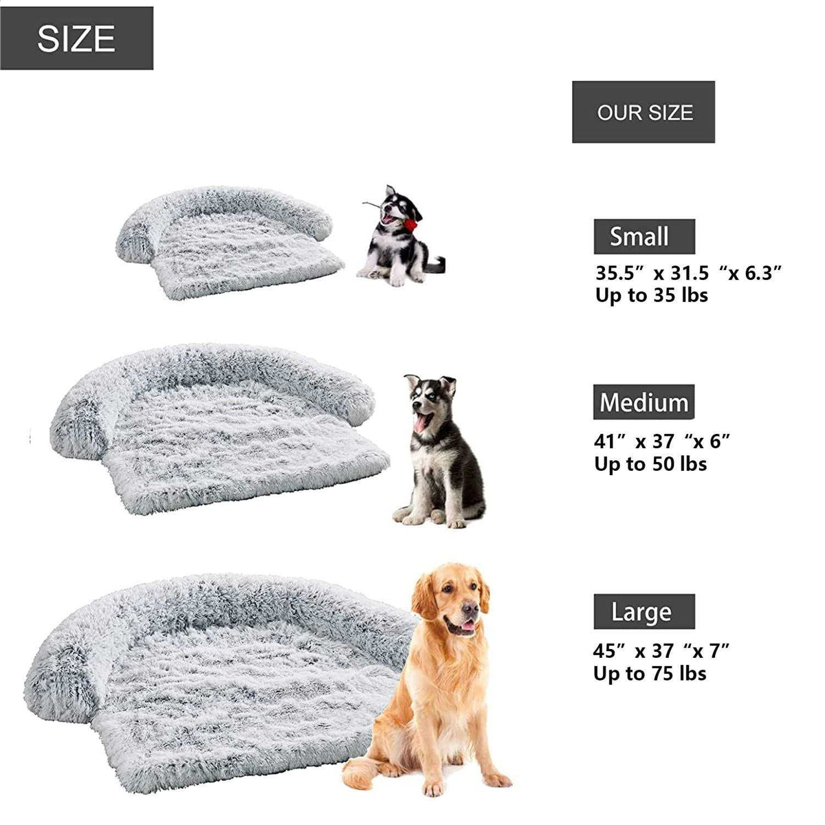 Waterproof Plush Dog Bed T408