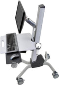 Rolling Computer Cart, Mobile Standing Desk Workstation Z7838