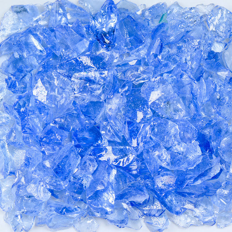 Light Blue Terrazzo Glass 25 Pounds W785161