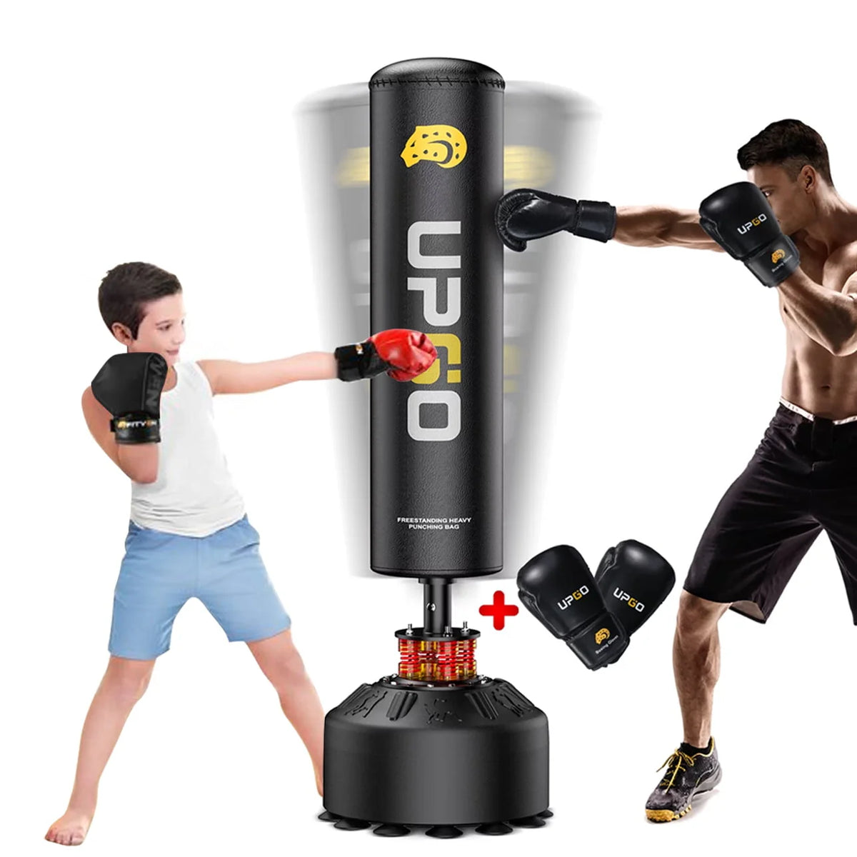 Freestanding Punching Bag with Boxing Gloves M3061