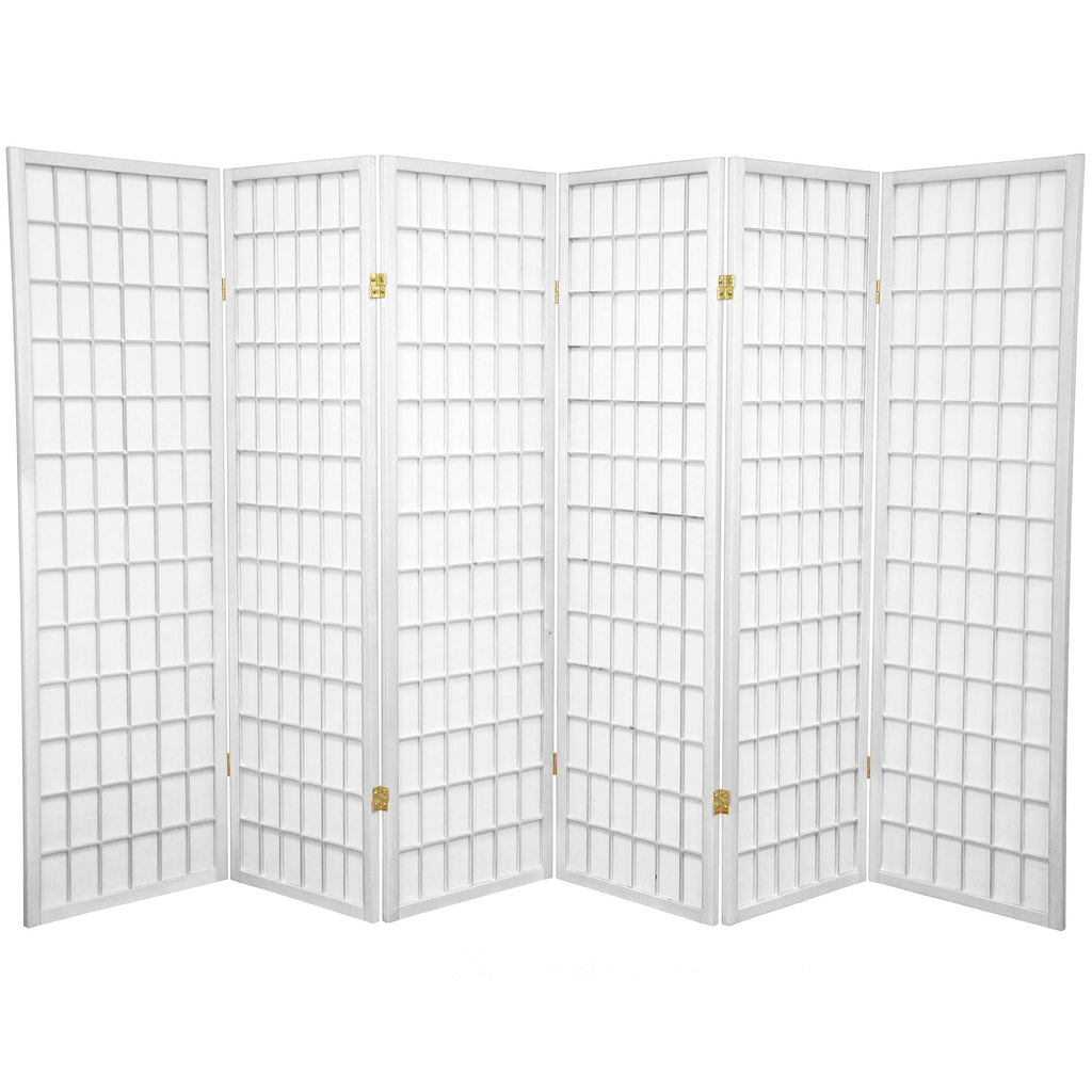 White 6 Panel Shoji Screen T96275