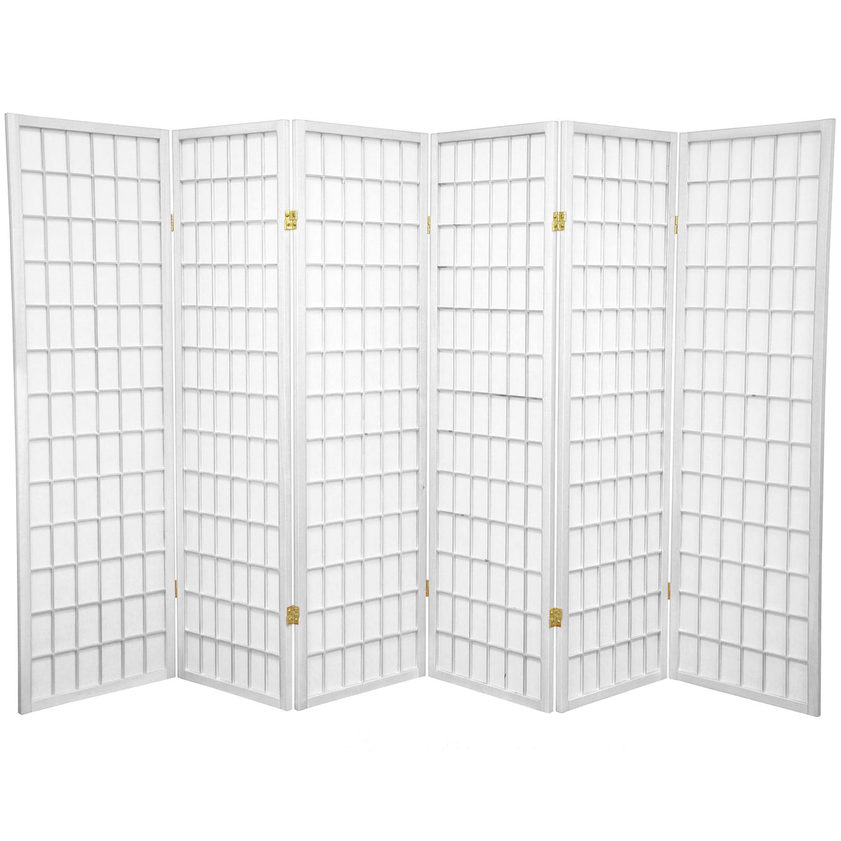 White 6 Panel Shoji Screen T96275