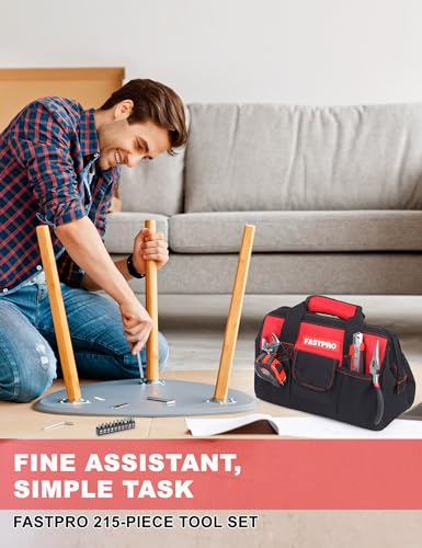 215-Piece Home Repairing Tool Set with Storage Bag L63290