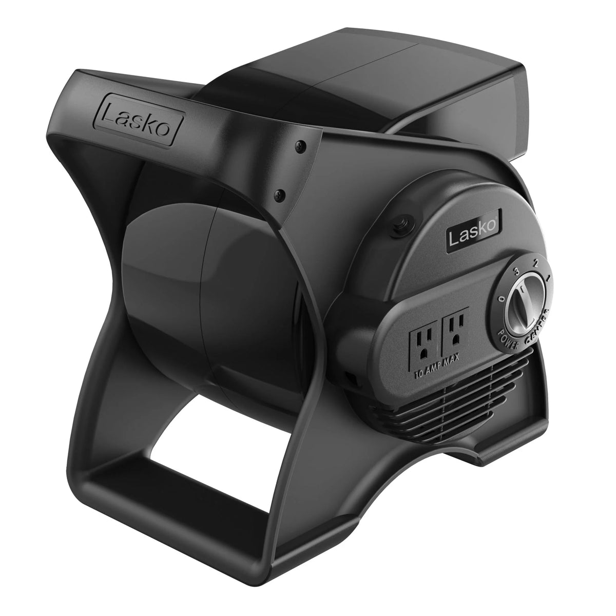12 Pivoting High Velocity 3-Speed Blower Fan with Outlets, Black U454