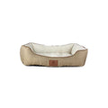 Taupe Herringbone Cuddler Pet Bed V486371