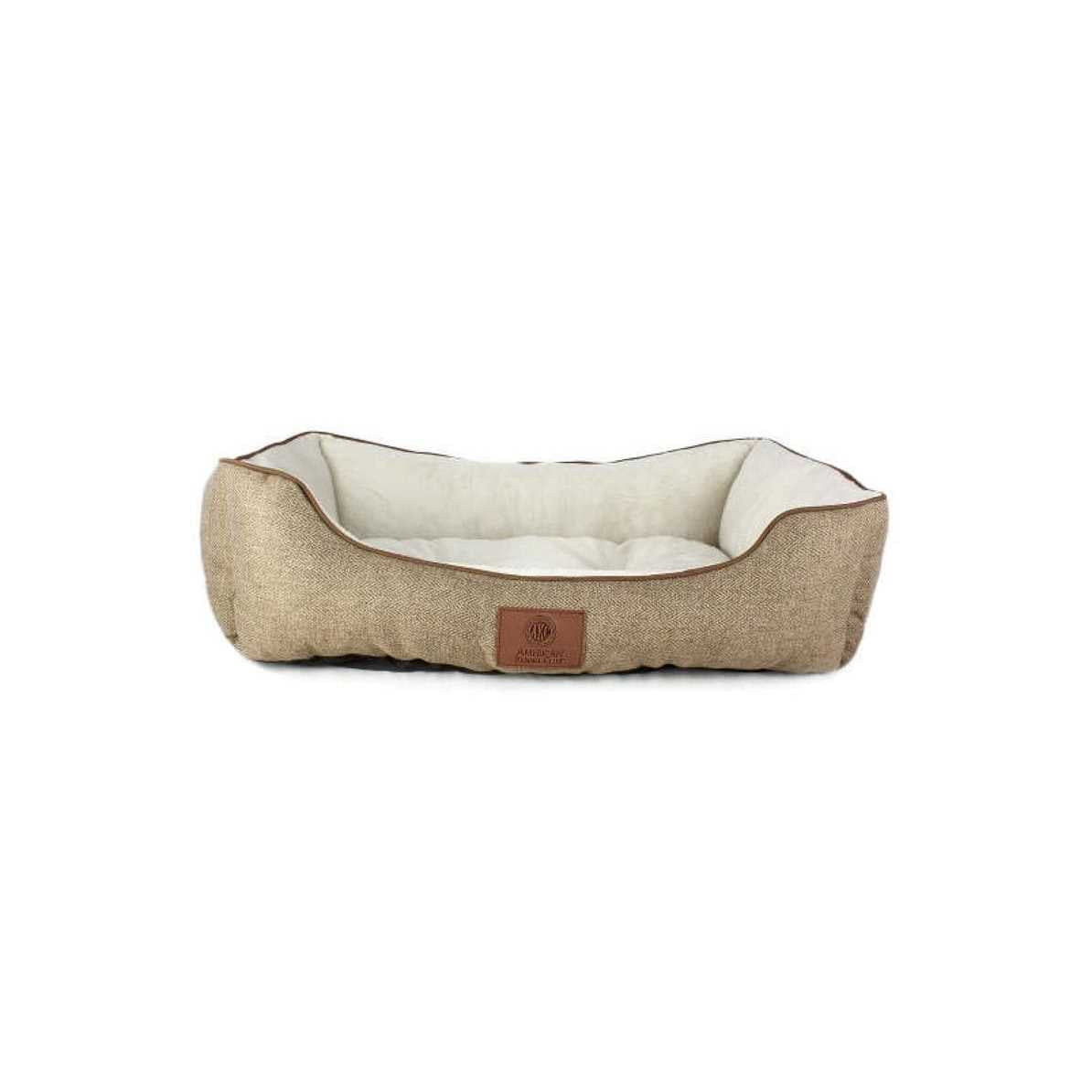 Taupe Herringbone Cuddler Pet Bed V486371