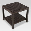 Wicker Square Patio Side Table L364
