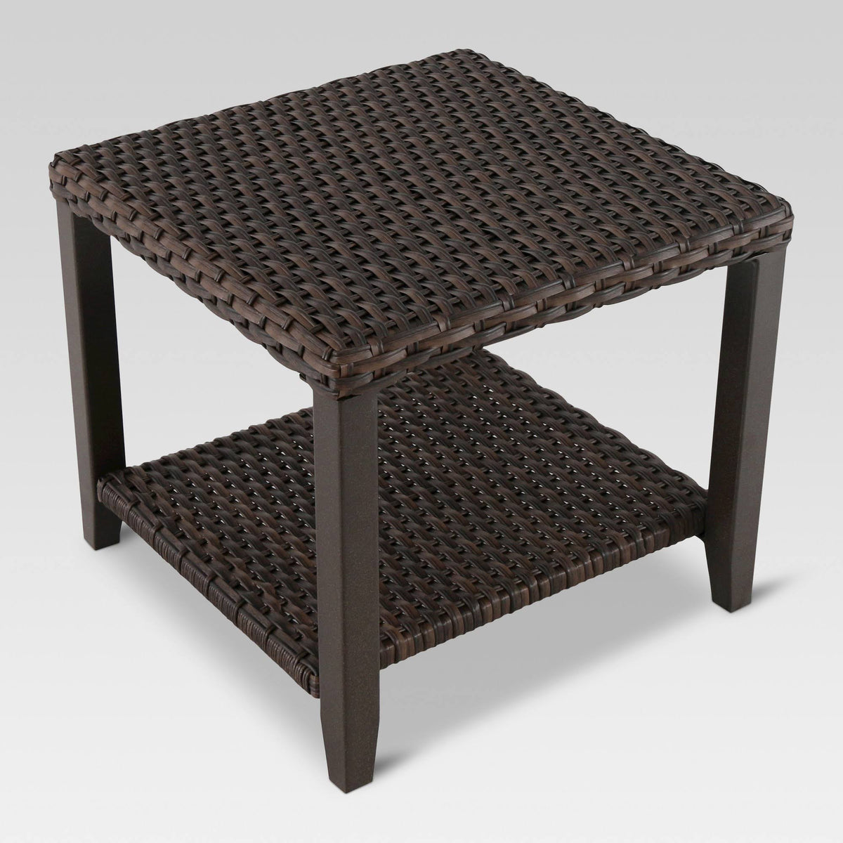Wicker Square Patio Side Table L364